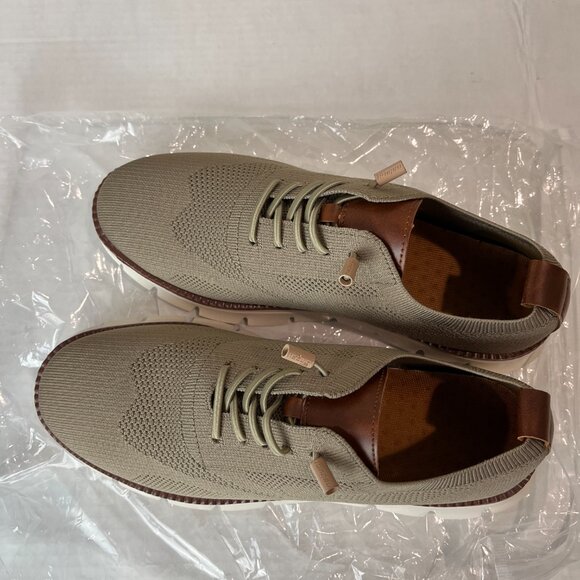 Men's Beige Size 9 Nylon ComfoFeet Tie Oxford, NWOT - Picture 2 of 4